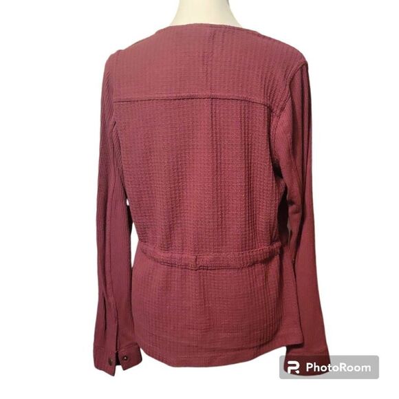 Knox Rose Women's Burgundy Cardigan Size Small - Picture 3 of 7